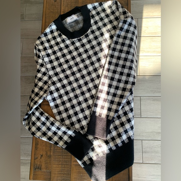 Alexandre Mattiussi Ami Sweater Men’s XL - Black & White Checkered - Picture 1 of 2